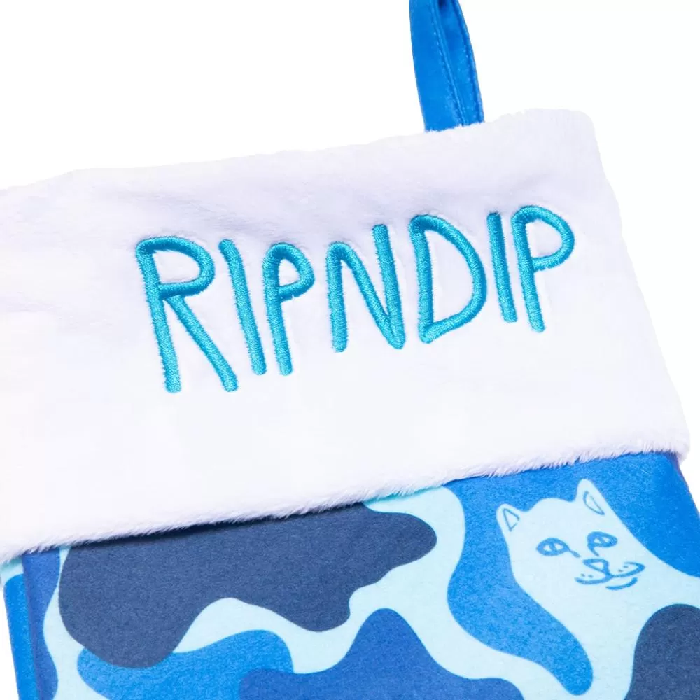 RIPNDIP LORD JERMAL CHRISTMAS STOCKING-BLUE