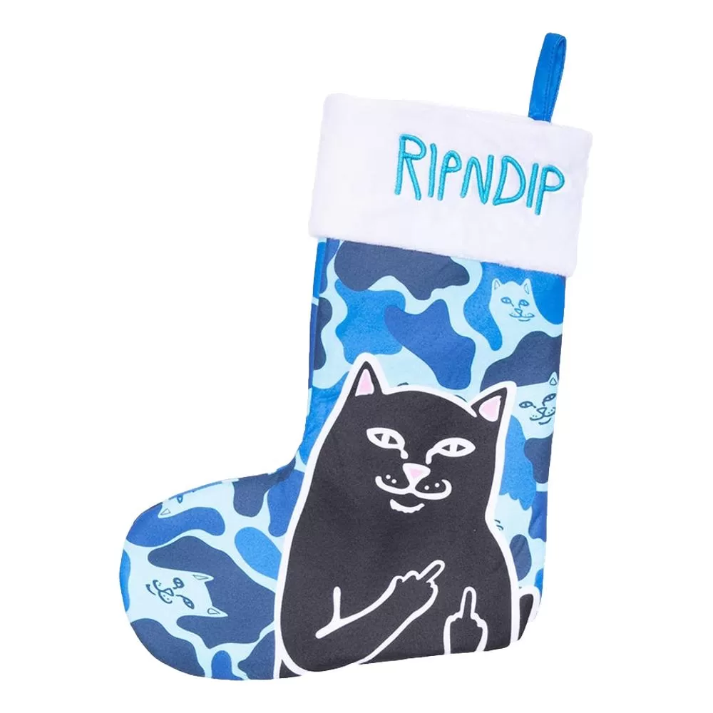 RIPNDIP LORD JERMAL CHRISTMAS STOCKING-BLUE