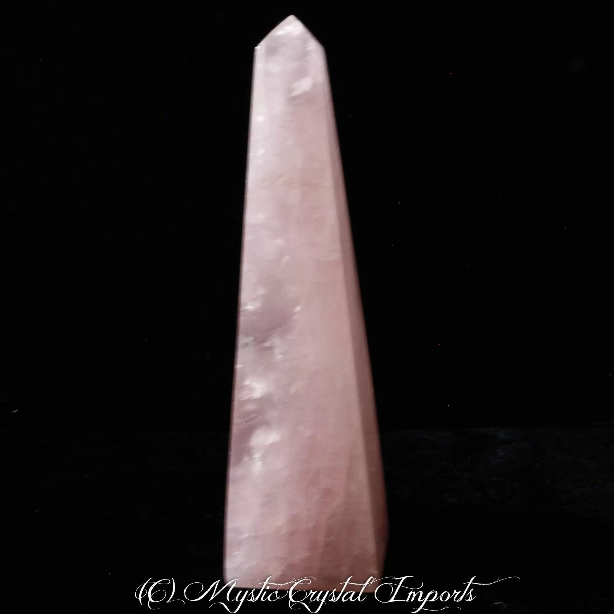 Rose Quartz Crystal Obelisk - 7 1/2 Tall