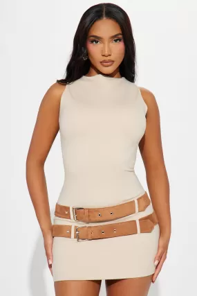 Rover Micro Mini Dress - Tan