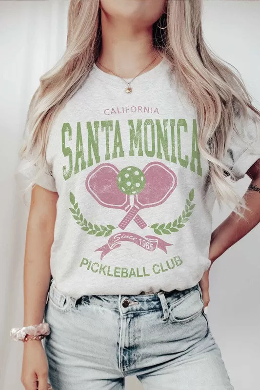 SANTA MONICA PICKLEBALL CLUB GRAPHIC TEE