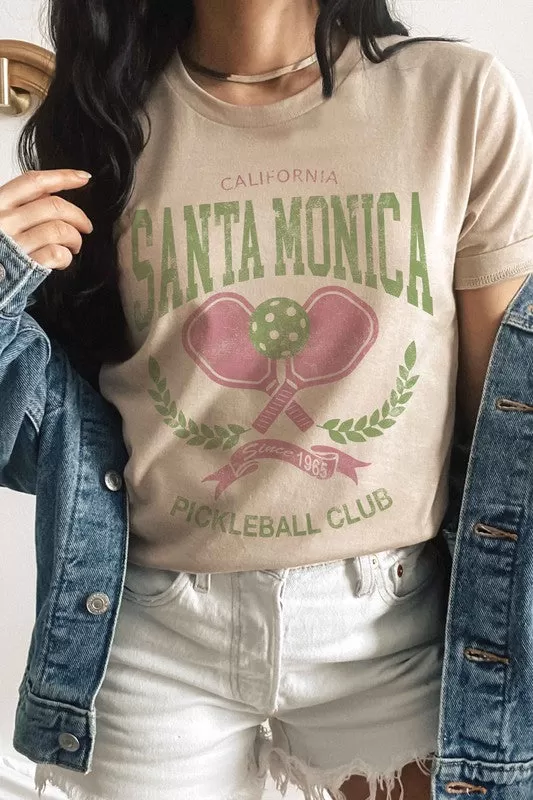 SANTA MONICA PICKLEBALL CLUB GRAPHIC TEE