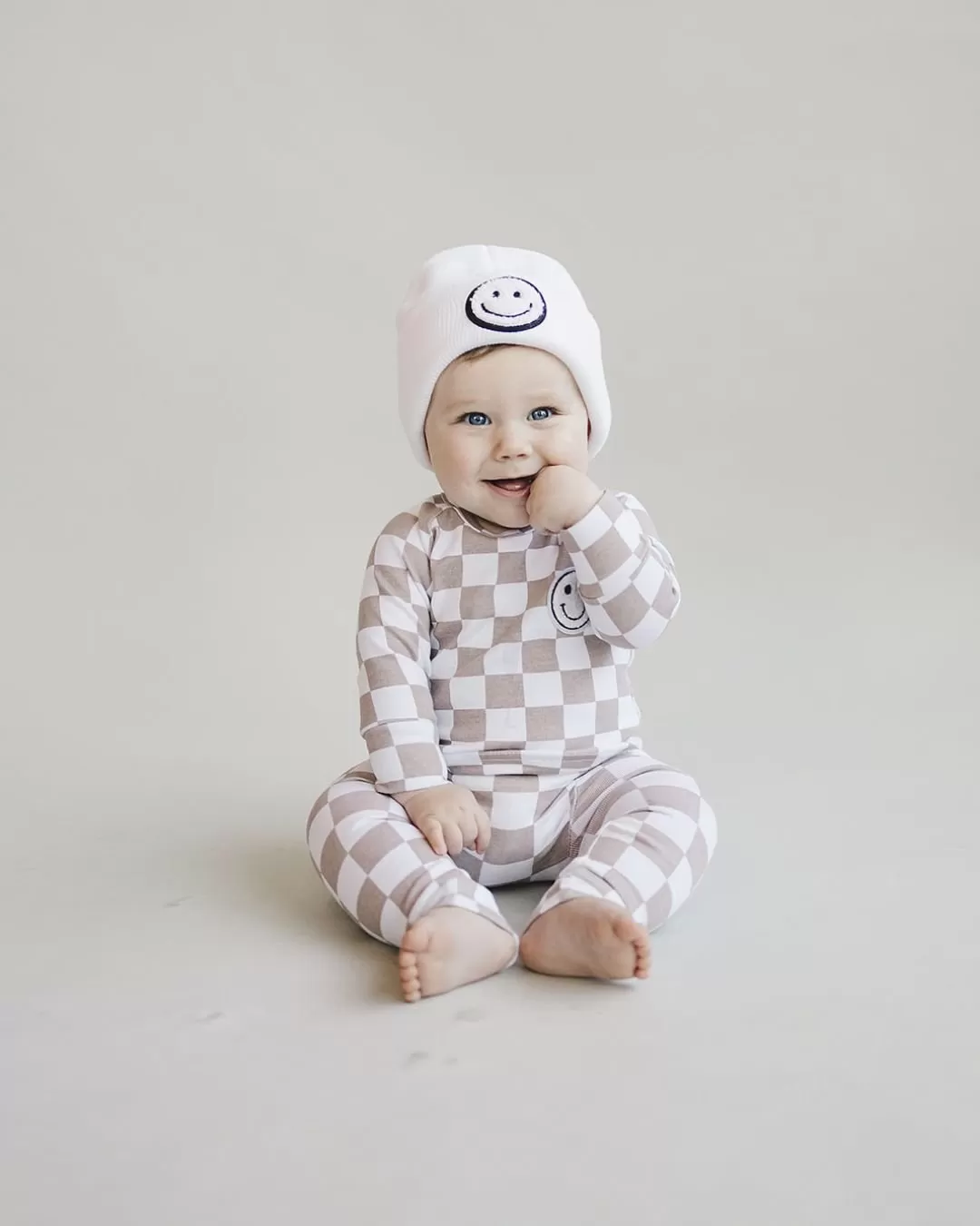 Smiley Beanie | White