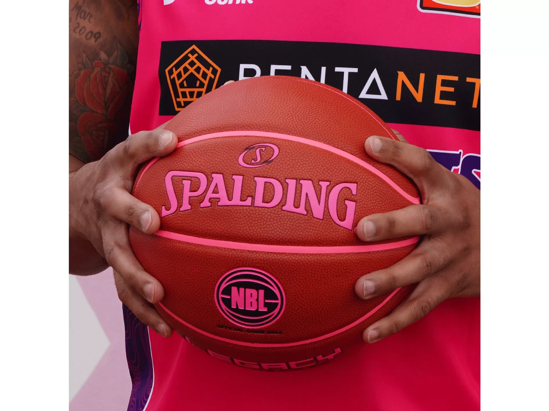 Spalding NBL Gameball Pink Legacy Size 7 <BR> 6030/NBL/PNK