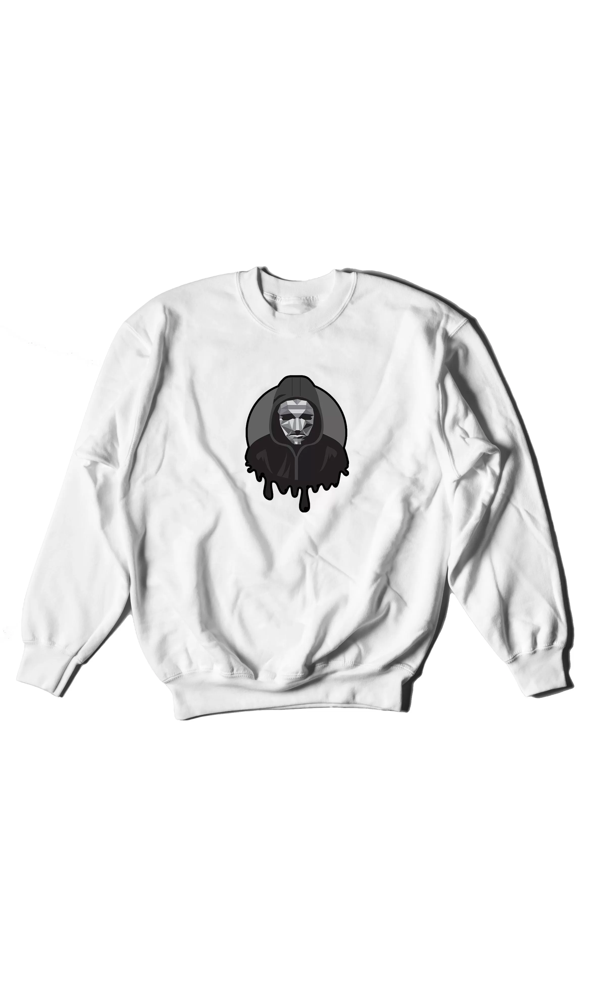 Squid Game Frontman - Digital Graphics Basic Sweat Shirt White