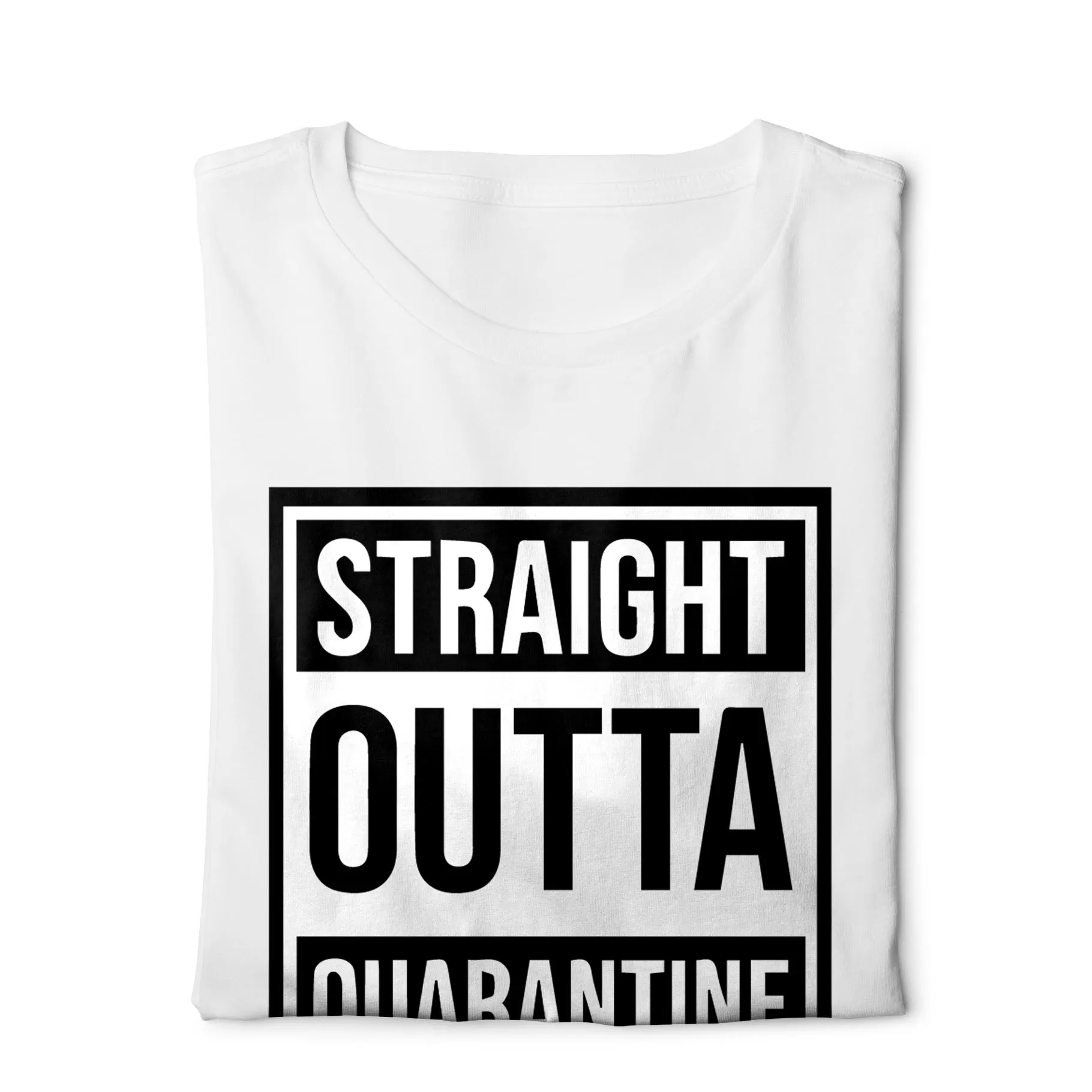 Straight outta quarantine - Digital Graphics Basic T-shirt White