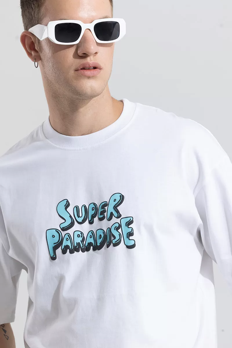 Super Paradise White Oversized T-Shirt