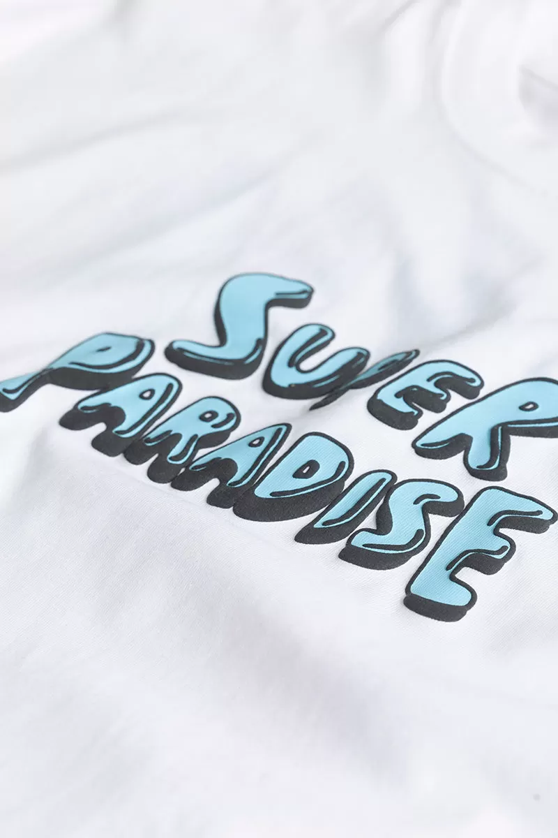 Super Paradise White Oversized T-Shirt