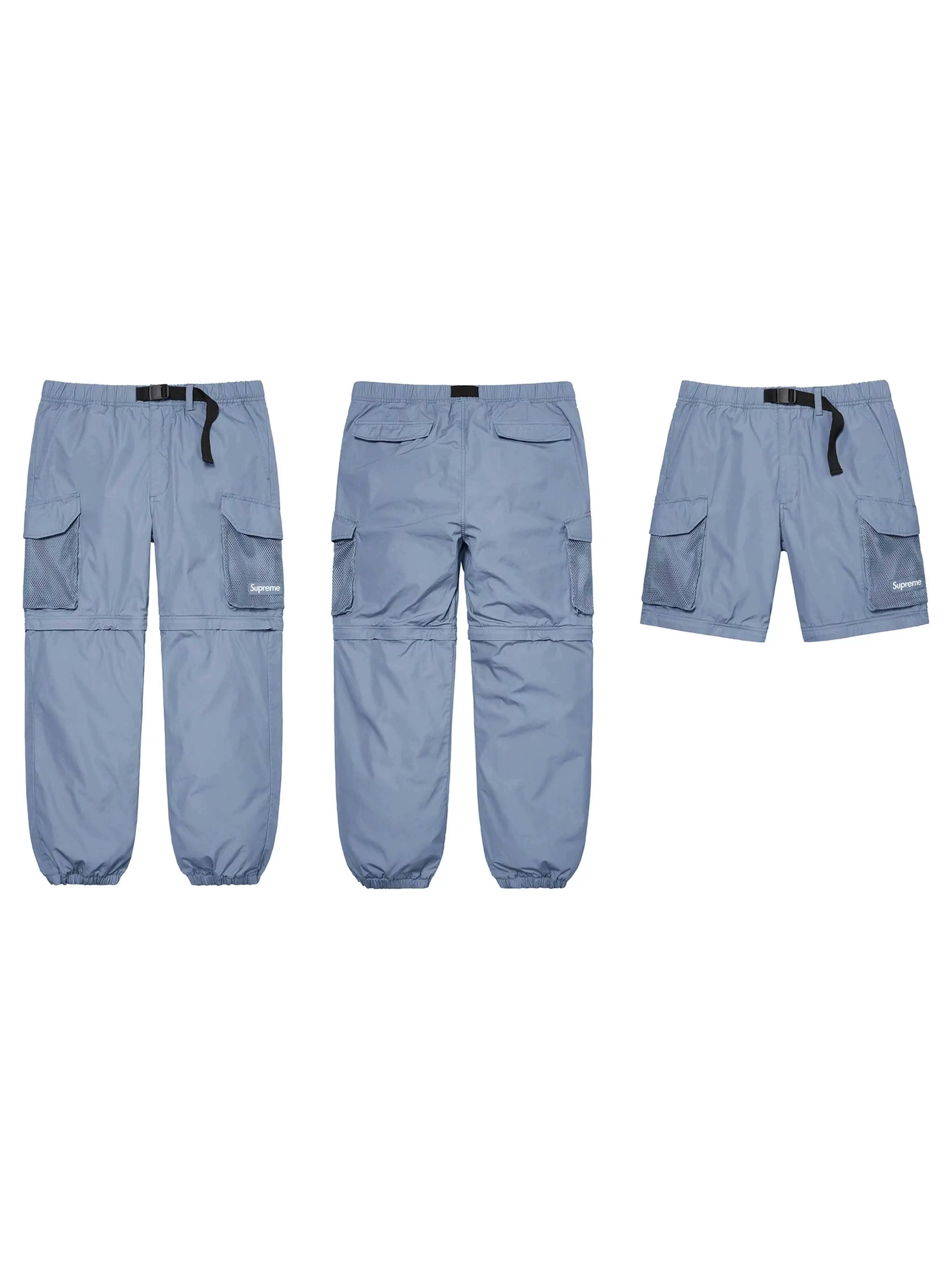 Supreme Mesh Pocket Belted Cargo Pant Slate [SS21]