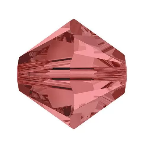 Swarovski 4mm Bicone - Padparadscha AB (10 Pack) XILION