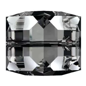 Swarovski 8mm Cube Bead - Crystal Silver Night (1 Piece)