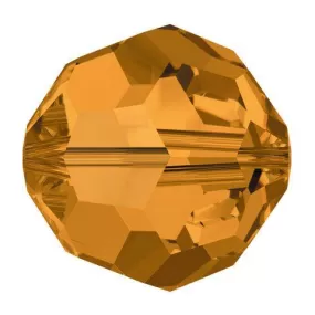 Swarovski 8mm Round - Topaz (10 Pack)