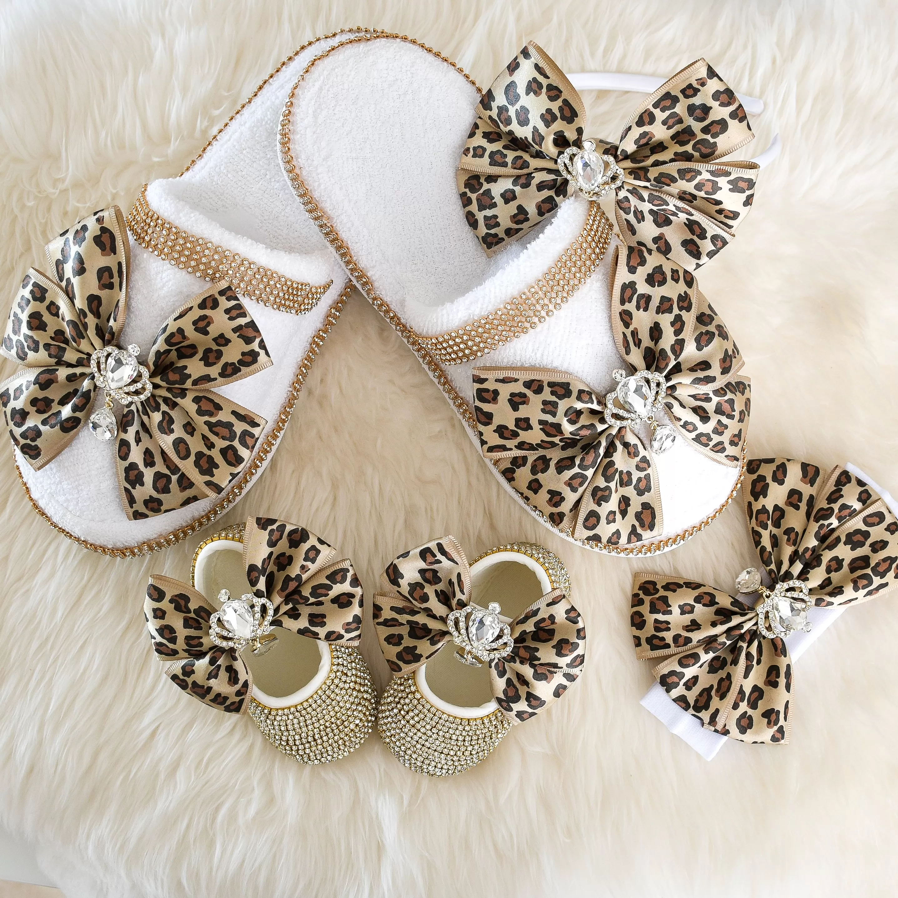 Swarovski Crystal Baby Shoes Set