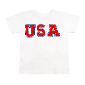 Sweet Wink USA Red Patch S/S Tee - White