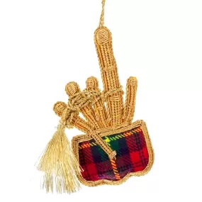 Tartan Bagpipes Ornament