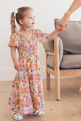 Tayla Dress in Floral Mix - Kids