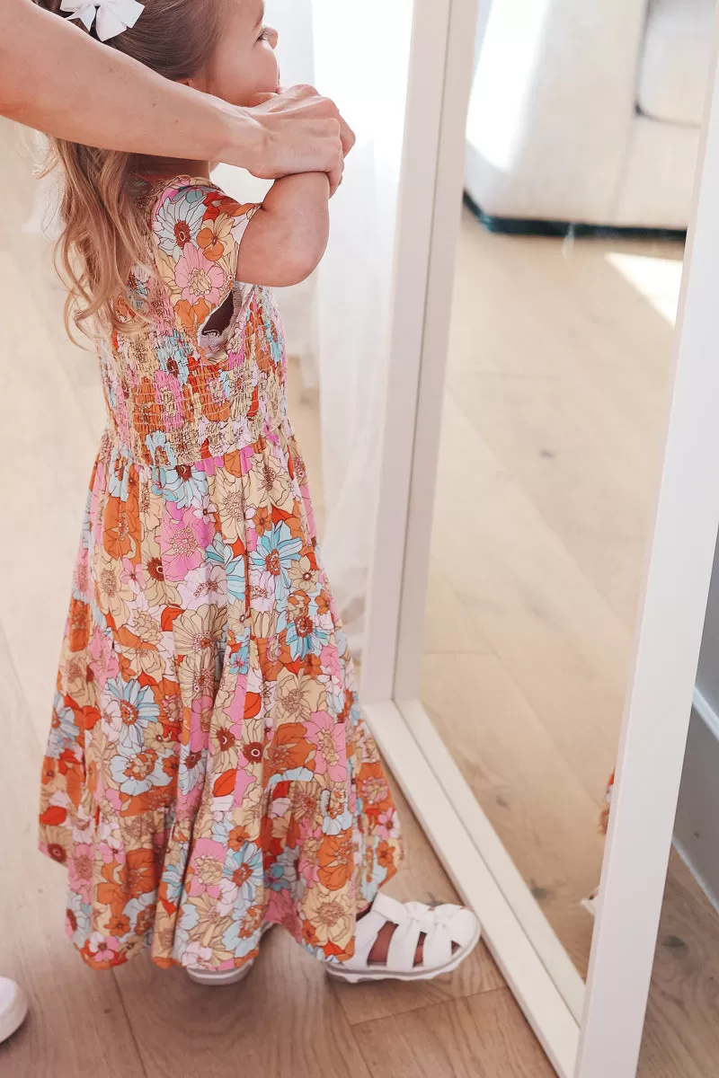 Tayla Dress in Floral Mix - Kids