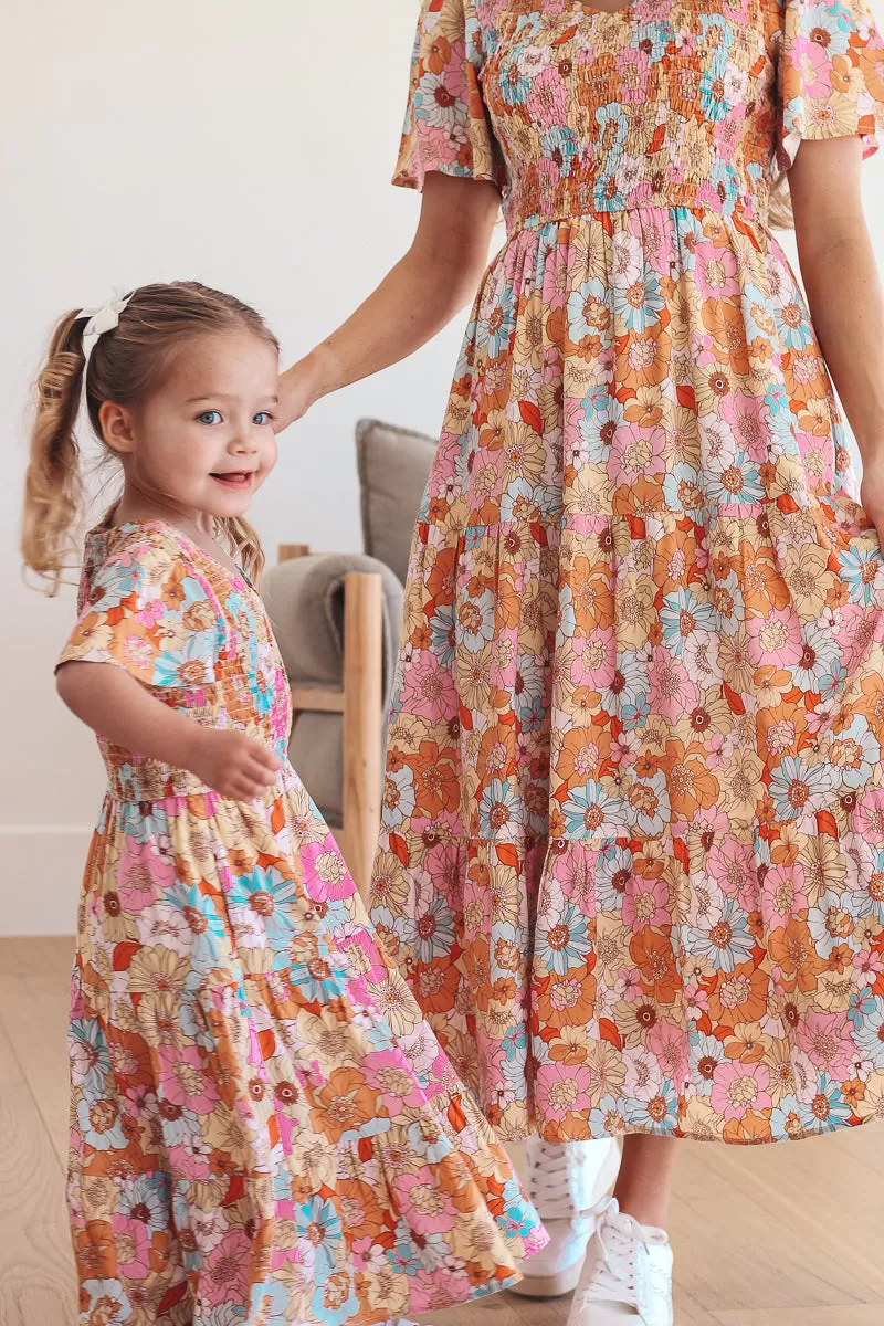 Tayla Dress in Floral Mix - Kids