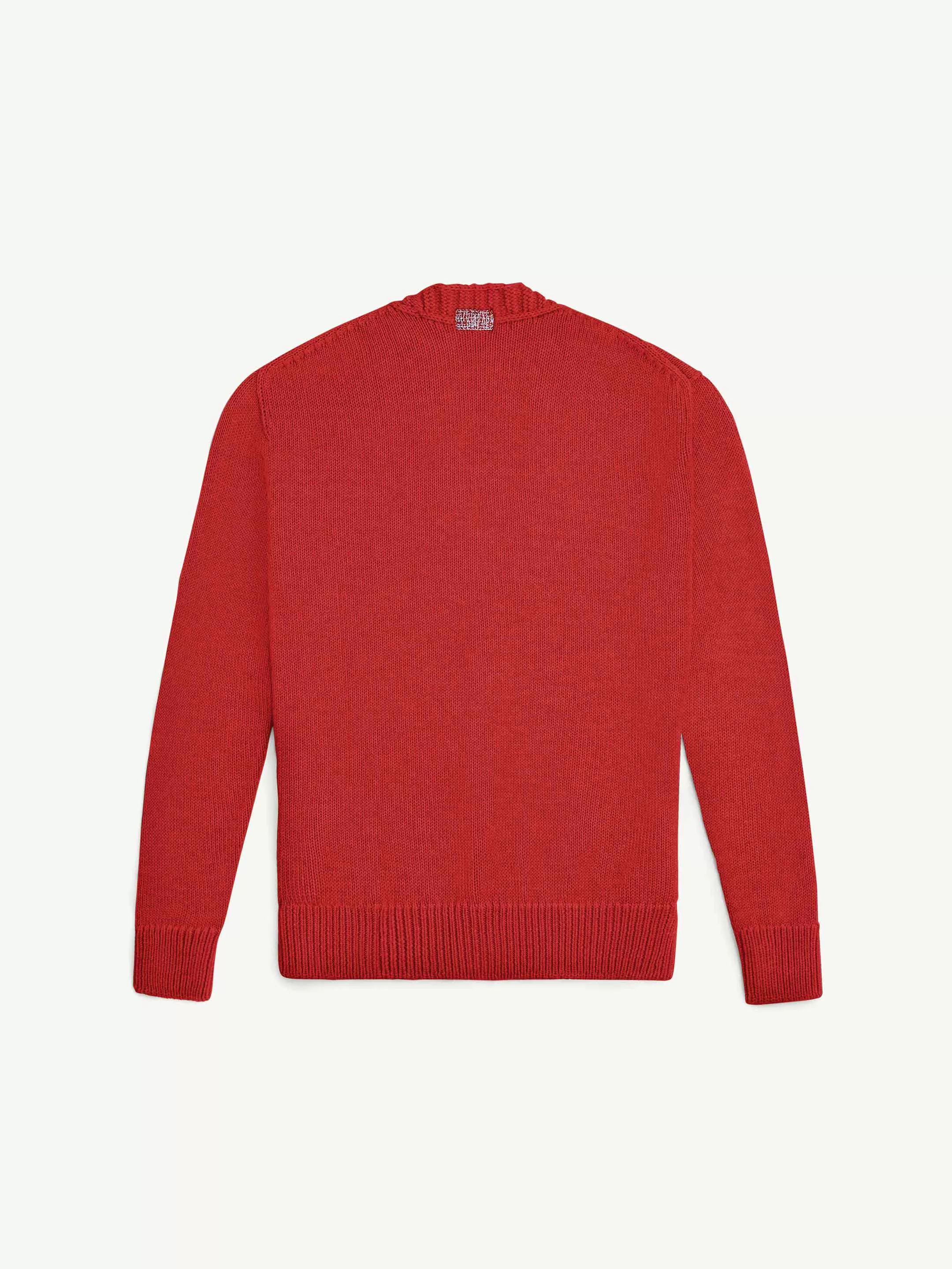 The Cardigan - Tomato Red