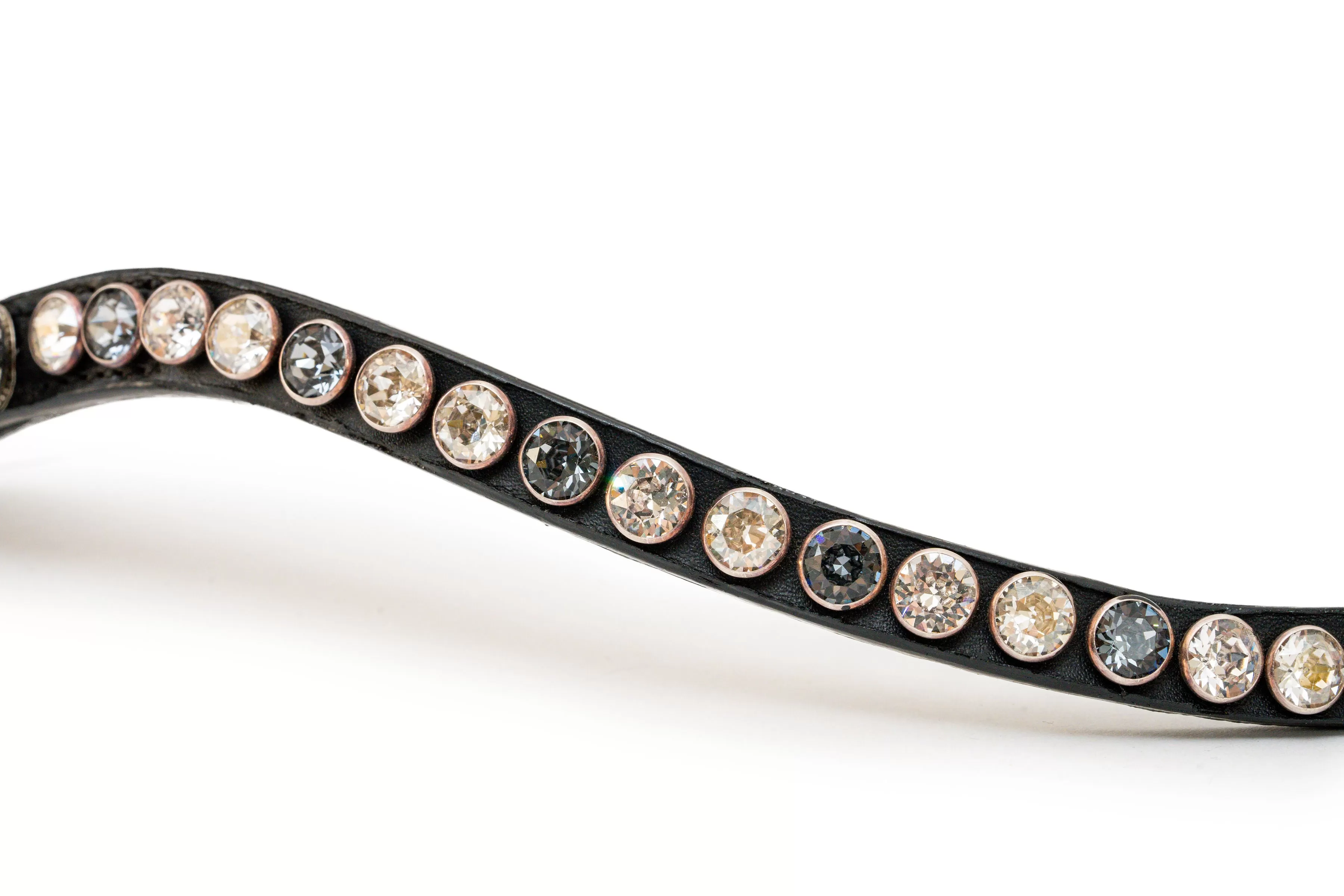 The Classic - Slimline Crystal Rivet Browband