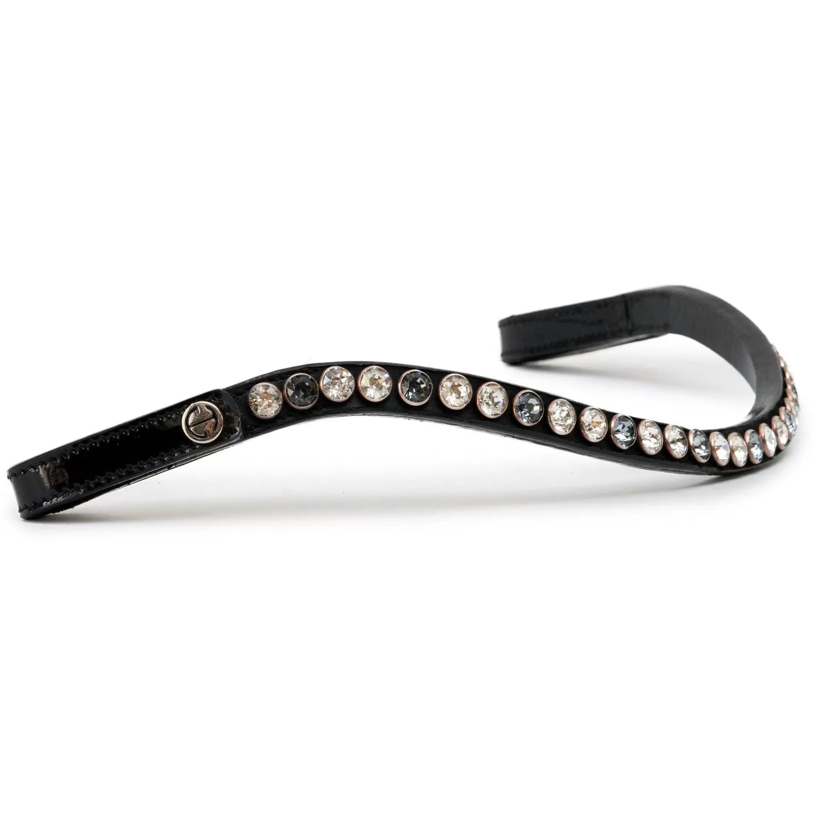 The Classic - Slimline Crystal Rivet Browband