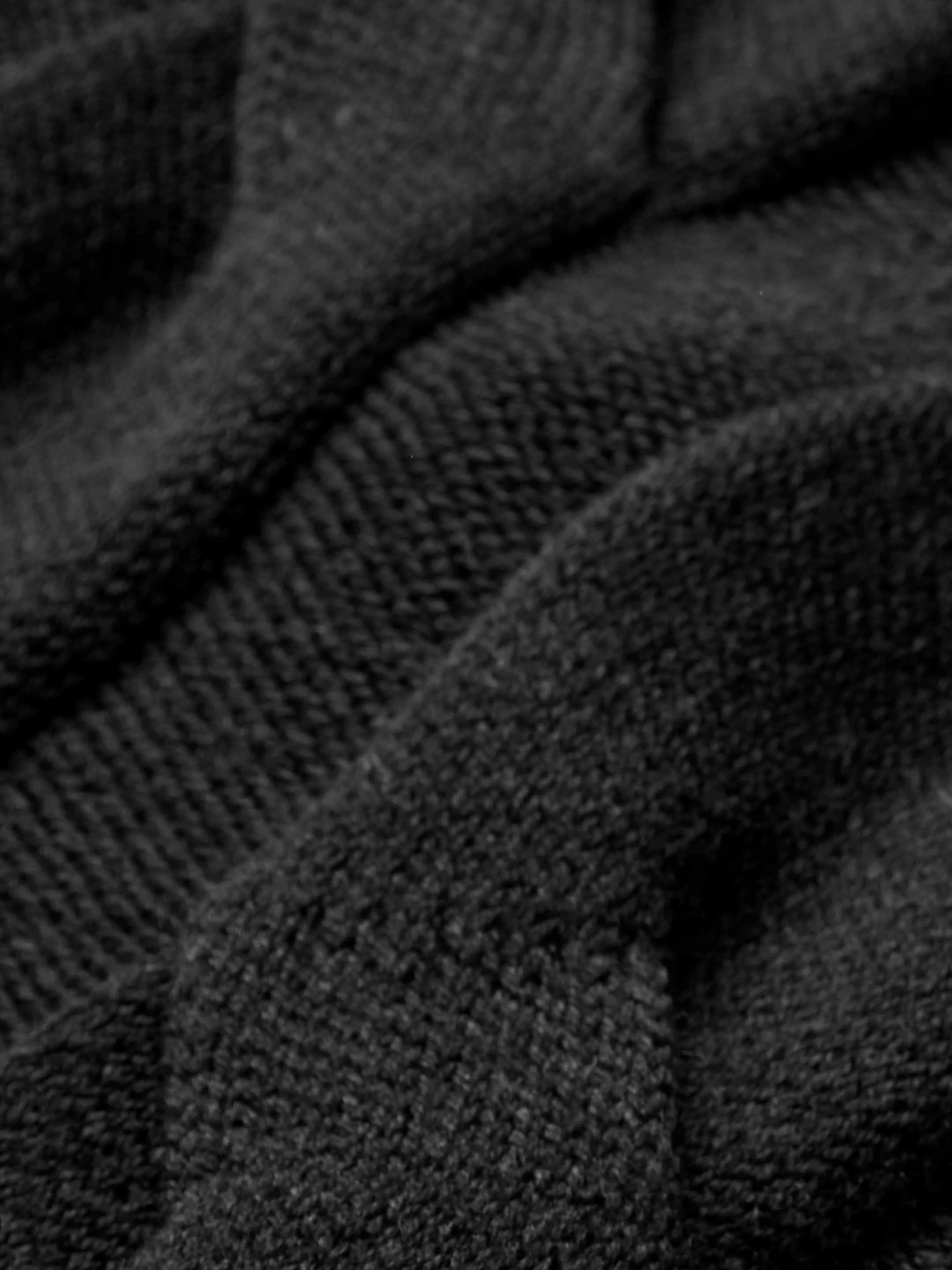 The Exploded Cable Crewneck - Anthracite Black