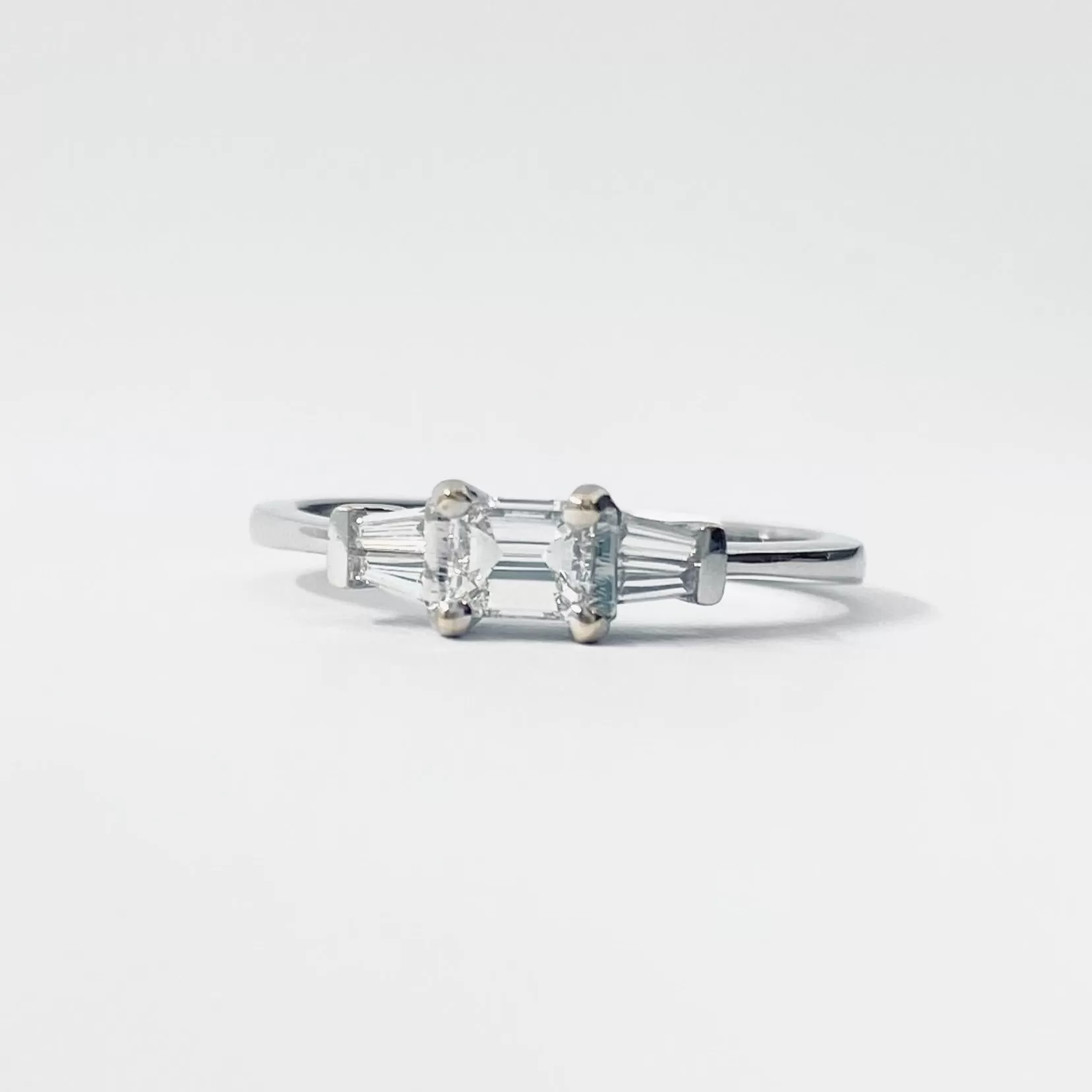 Three Stone Baguette Ring