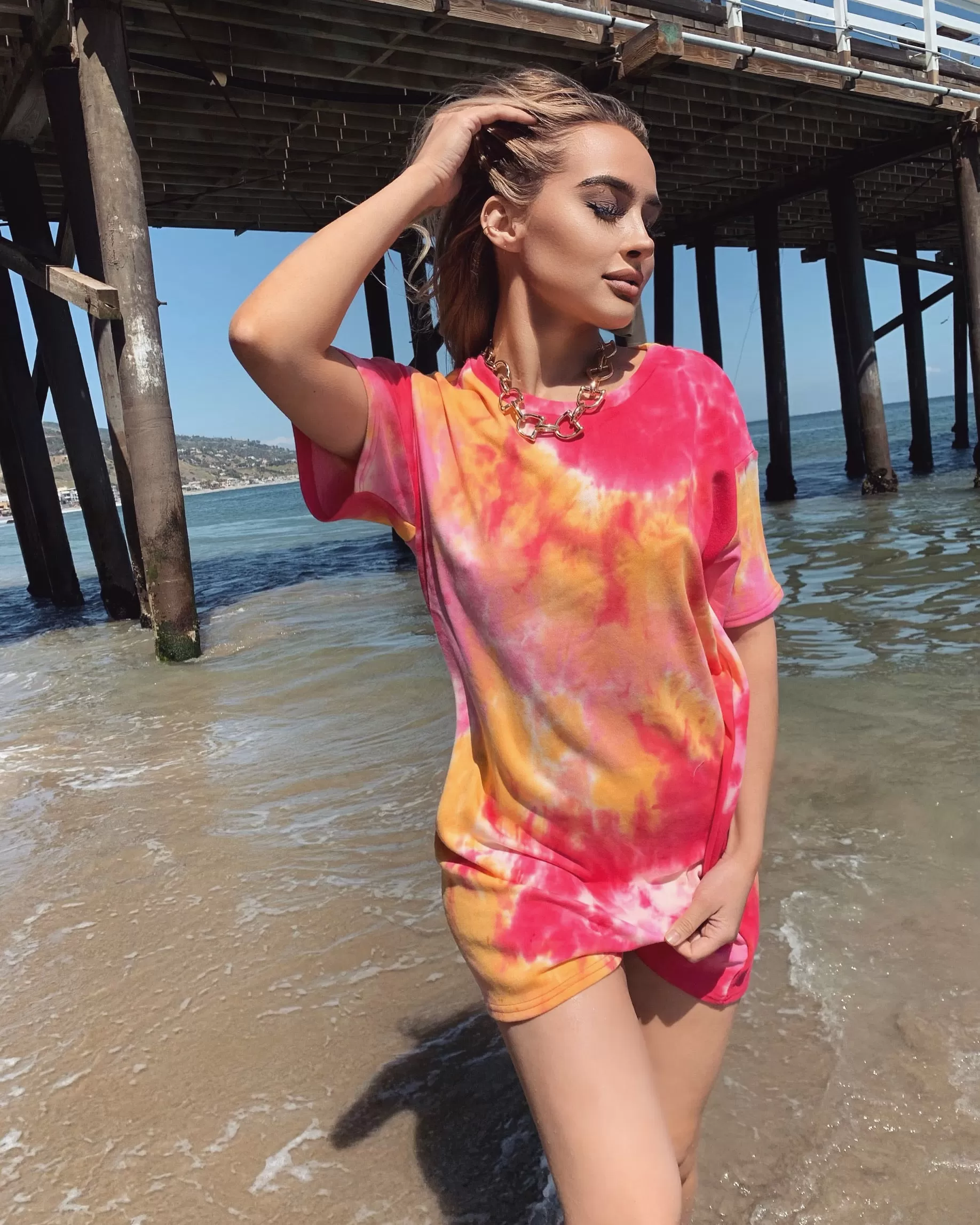 ‘TIE DYE’ Oversized Tshirt Dress