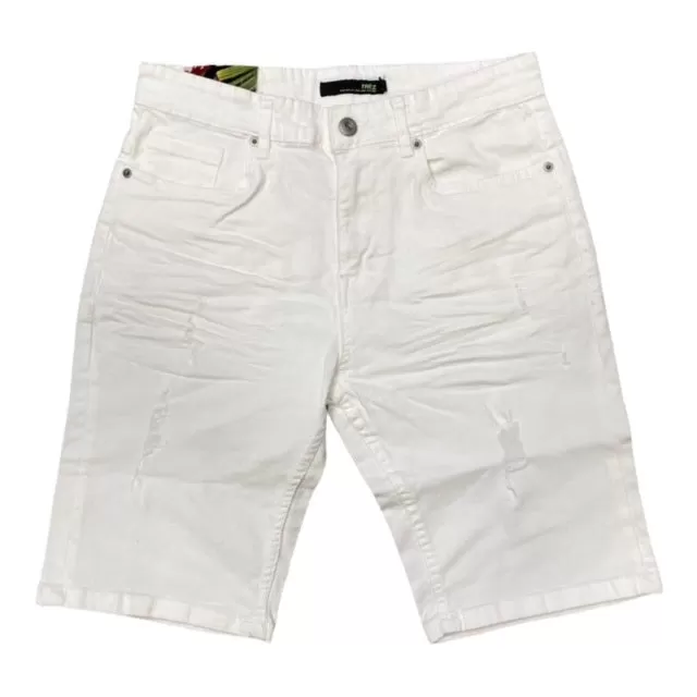 Trez Bin-Pris men's shorts in white demin M45115 110