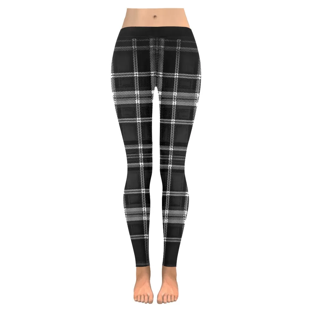 TRP Twisted Patterns 06: Digital Plaid 01-06A Designer Low Rise Leggings