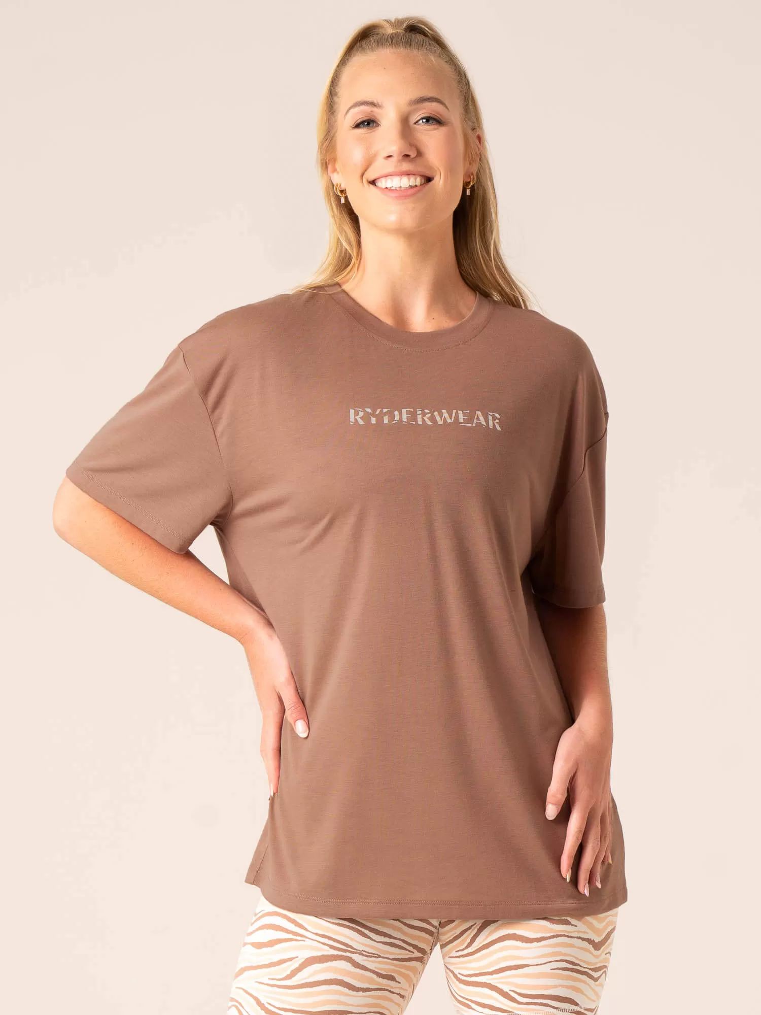 Unstoppable Oversized T-Shirt - Mocha