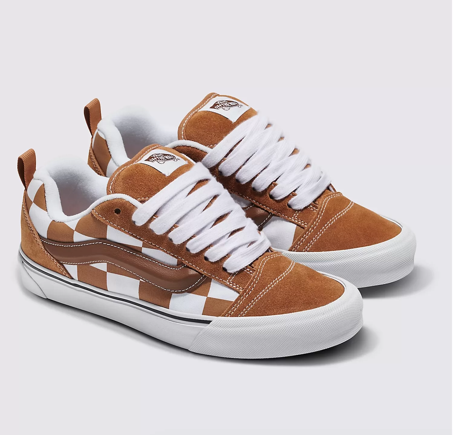 Vans Classic Knu-Skool Mega Checkerboard - Brown