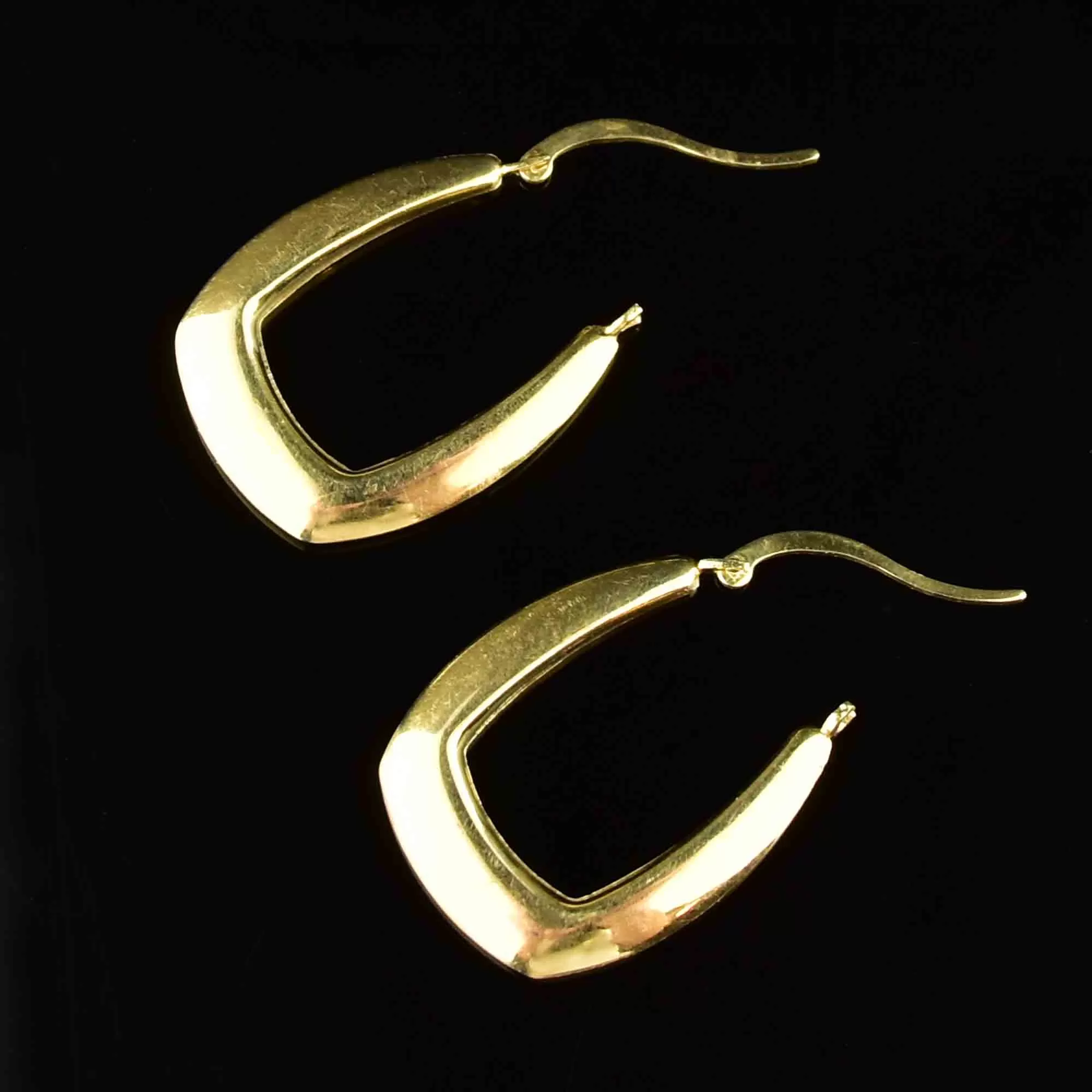 Vintage 10K Gold Hoop Earrings