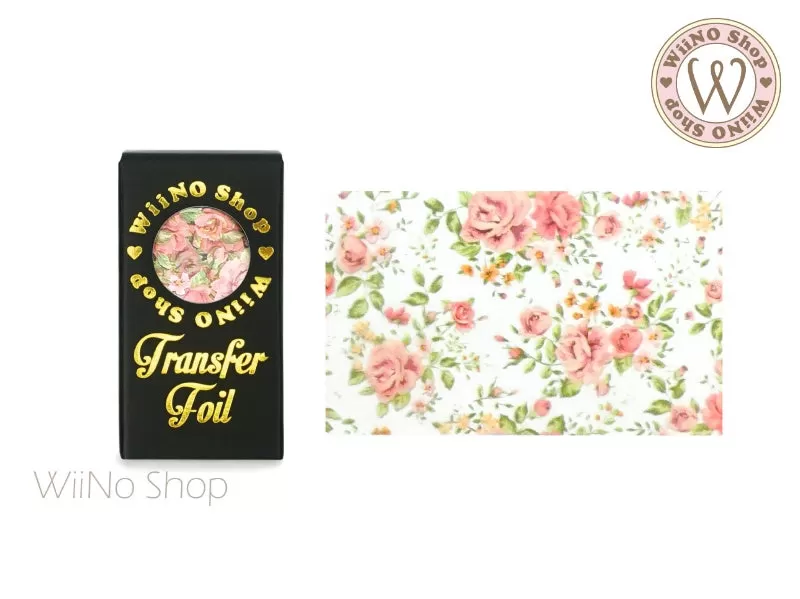 Vintage Flower Nail Transfer Foil (FL-V-01)