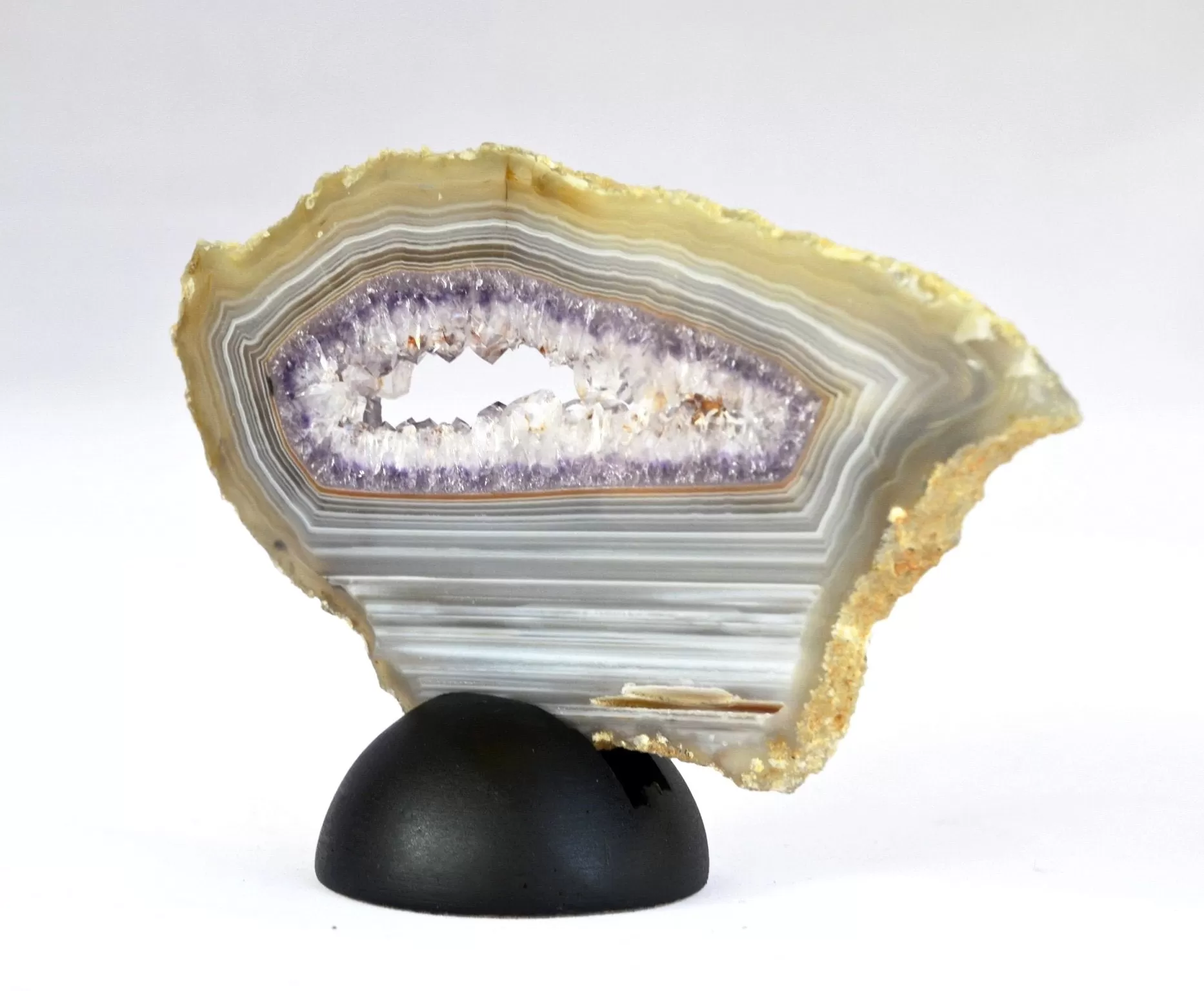 Waves of Agate Amethyst Slice