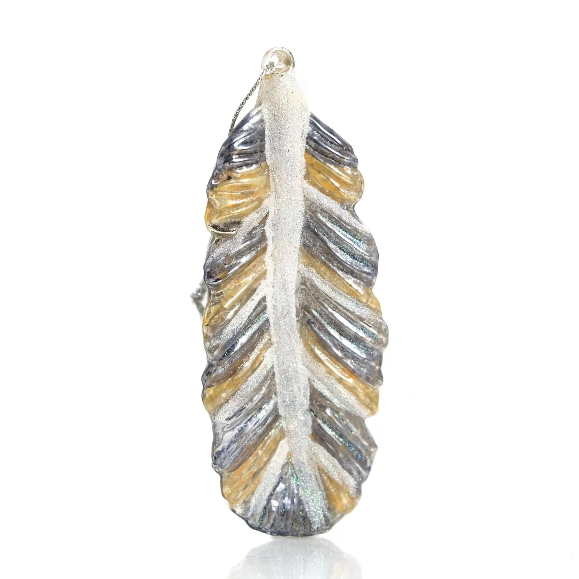 Wild Feather Glass Ornament #2