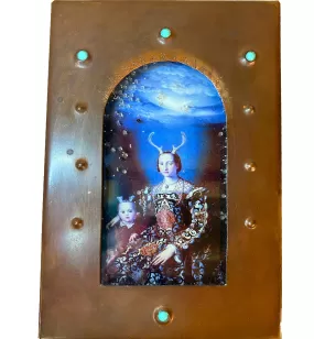 Woman and Son with Antlers Reliquary Box by Grace Gunning