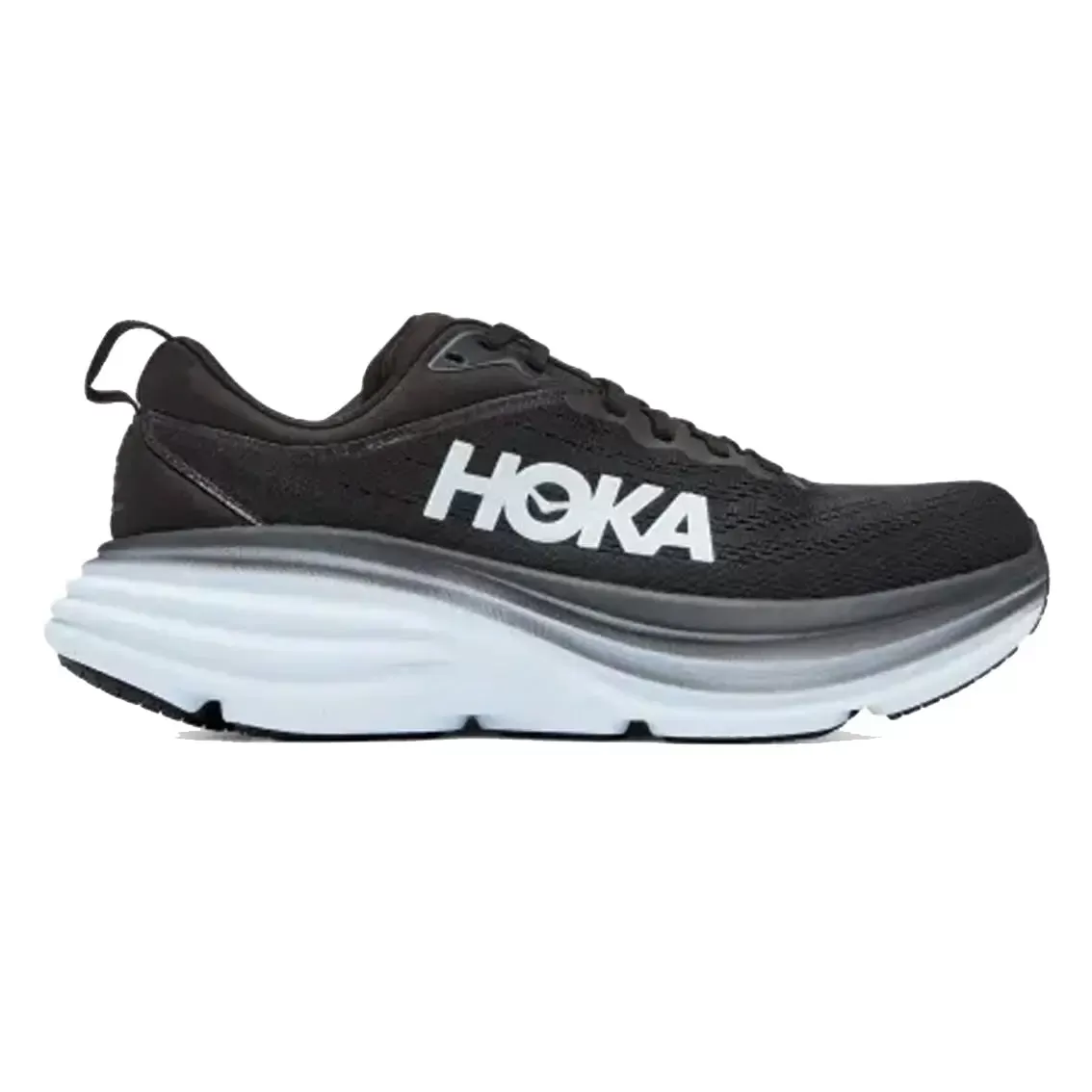 Womens Hoka Bondi 8 - Black / White