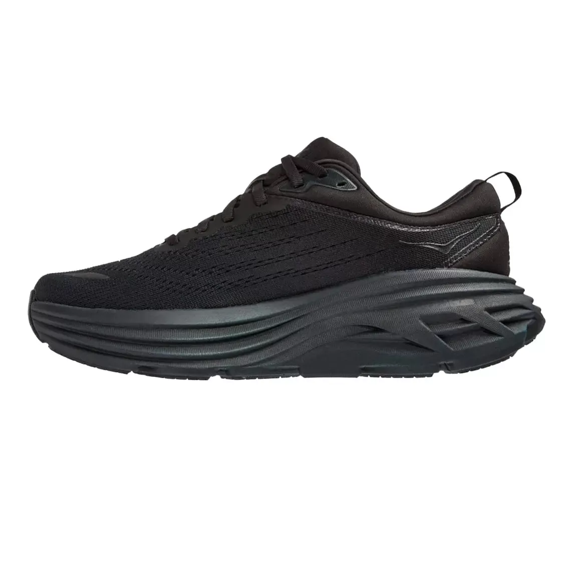 Womens Hoka Bondi 8 (Wide) - Black / Black