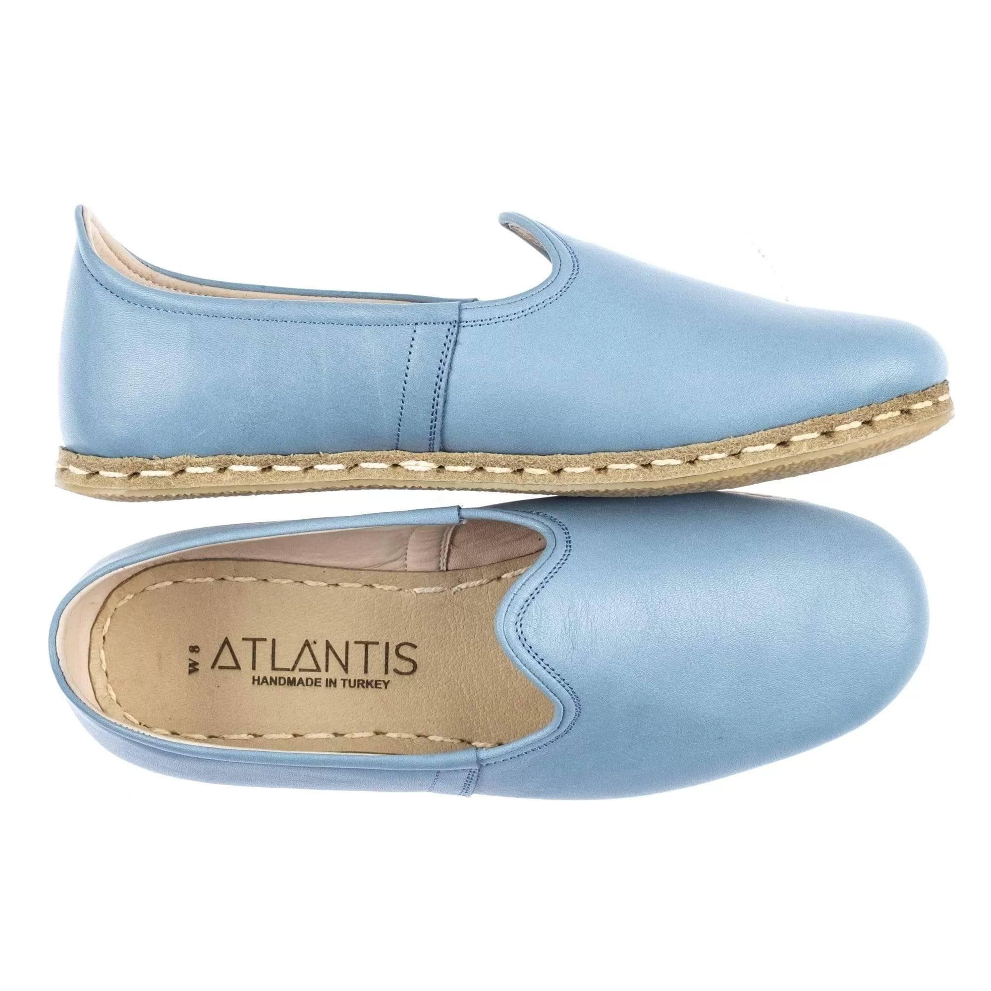 Women's Sky Blue Slip On Shoes