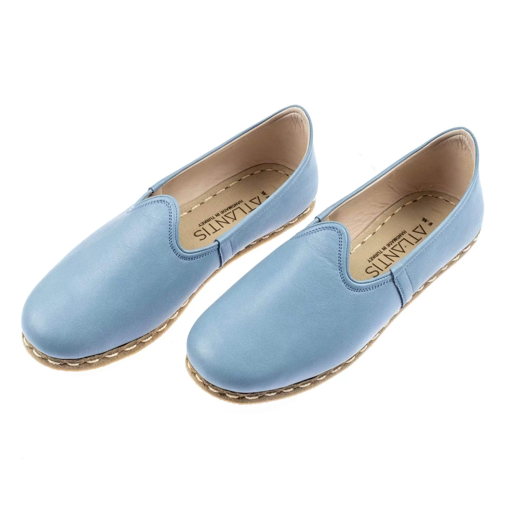 Women's Sky Blue Slip On Shoes