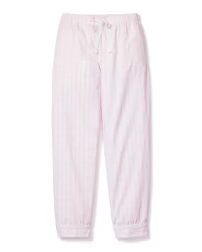 Women's Twill Pajama Pants | Pink Gingham