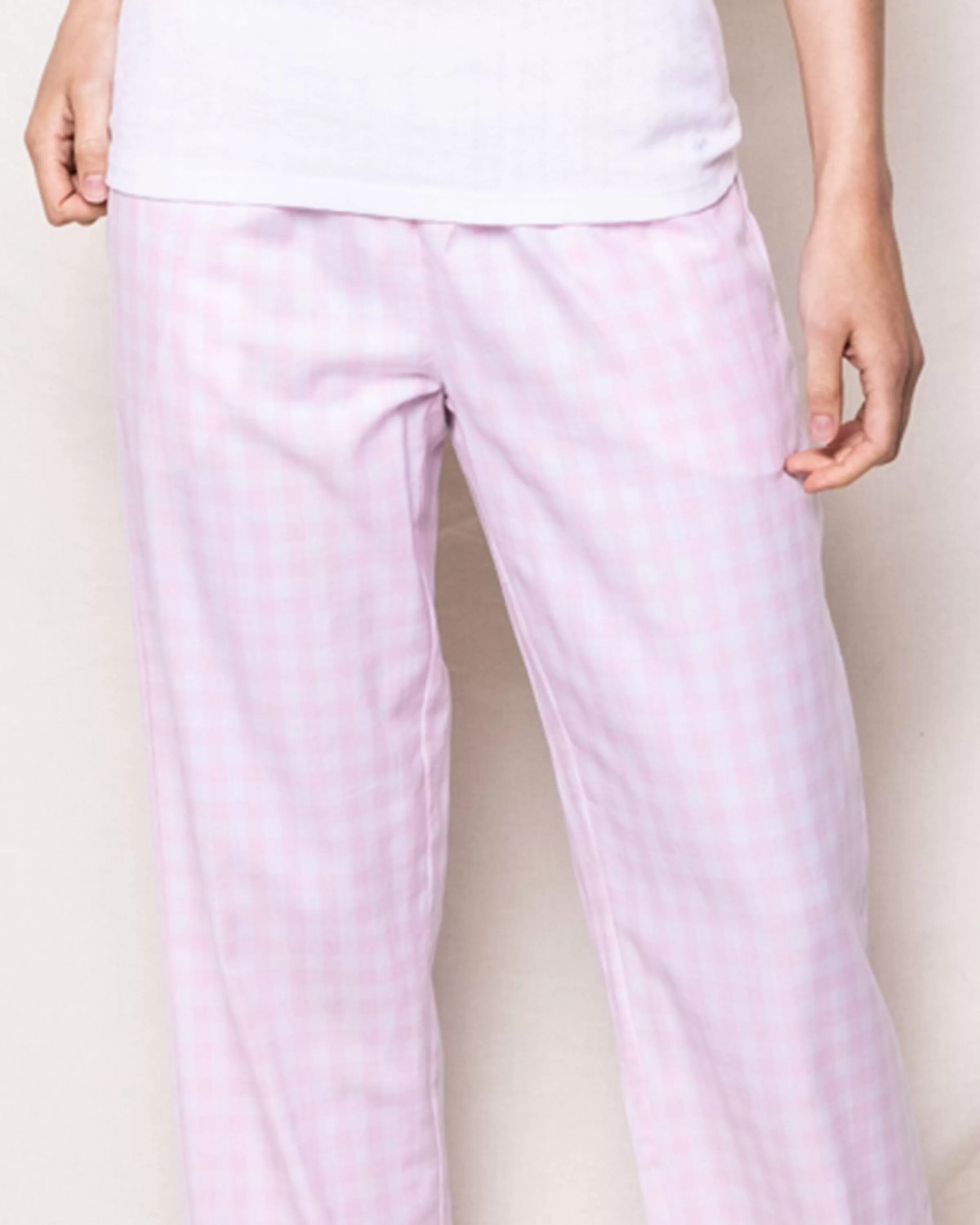 Women's Twill Pajama Pants | Pink Gingham