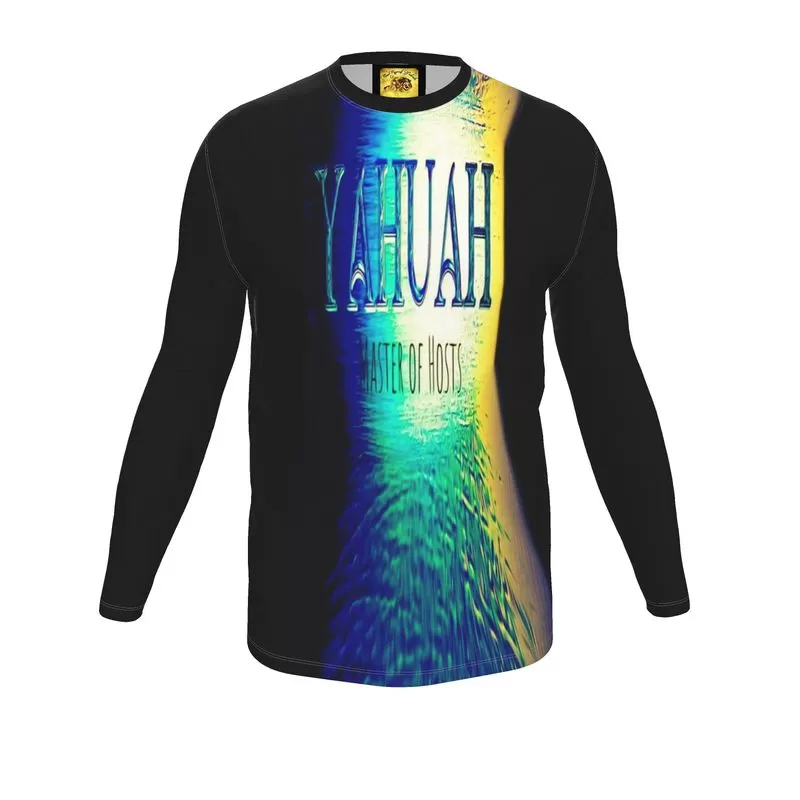 Yahuah-Master of Hosts 02-01 Men's Designer Long Sleeve Jersey T-shirt