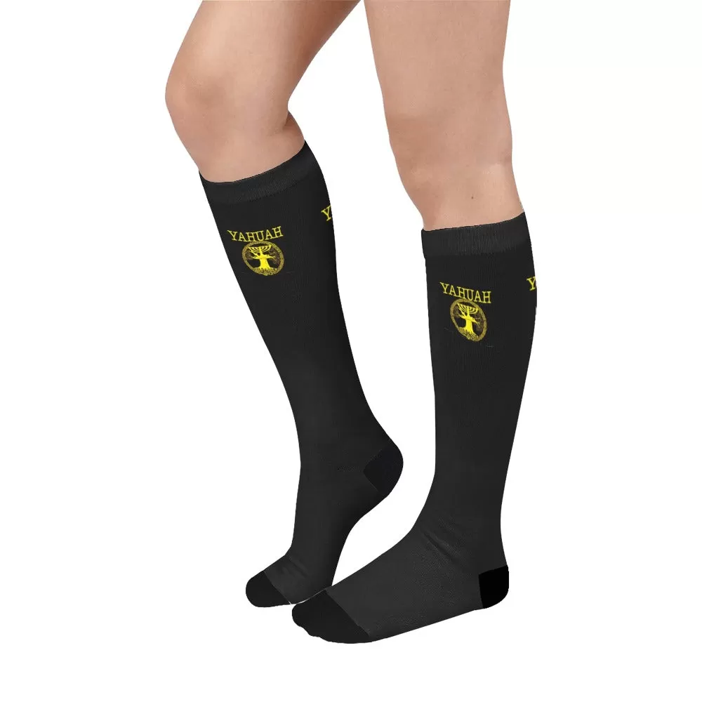 Yahuah-Tree of Life 02-01 Designer Over-the-Calf Unisex Socks