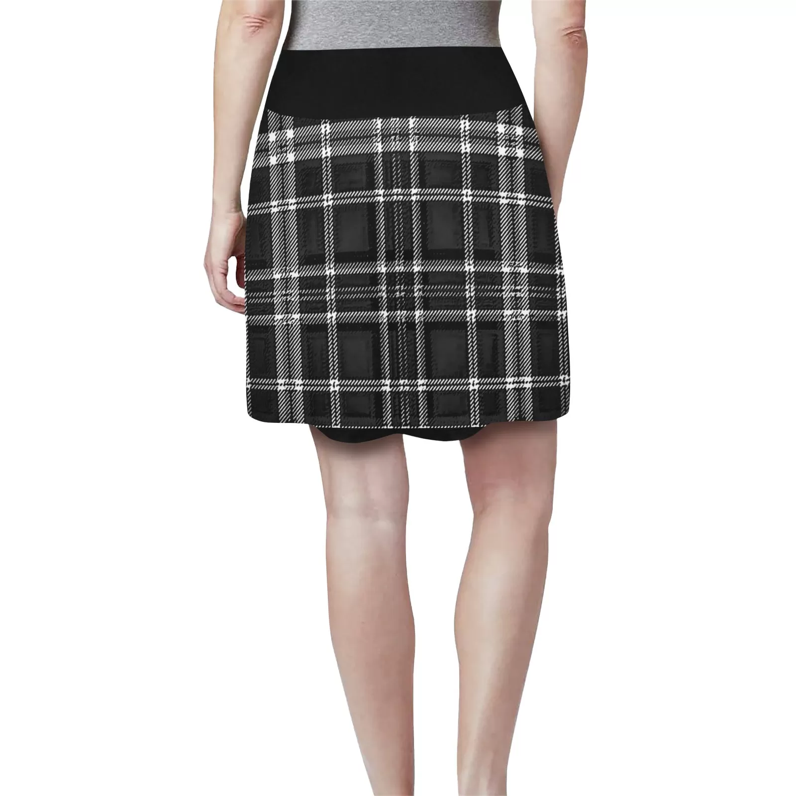 Yahuah-Tree of Life 02-04   Digital Plaid 01-06A Designer Golf Skirt